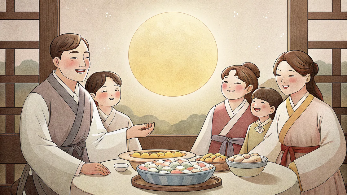 추석에 — Chuseok en famille