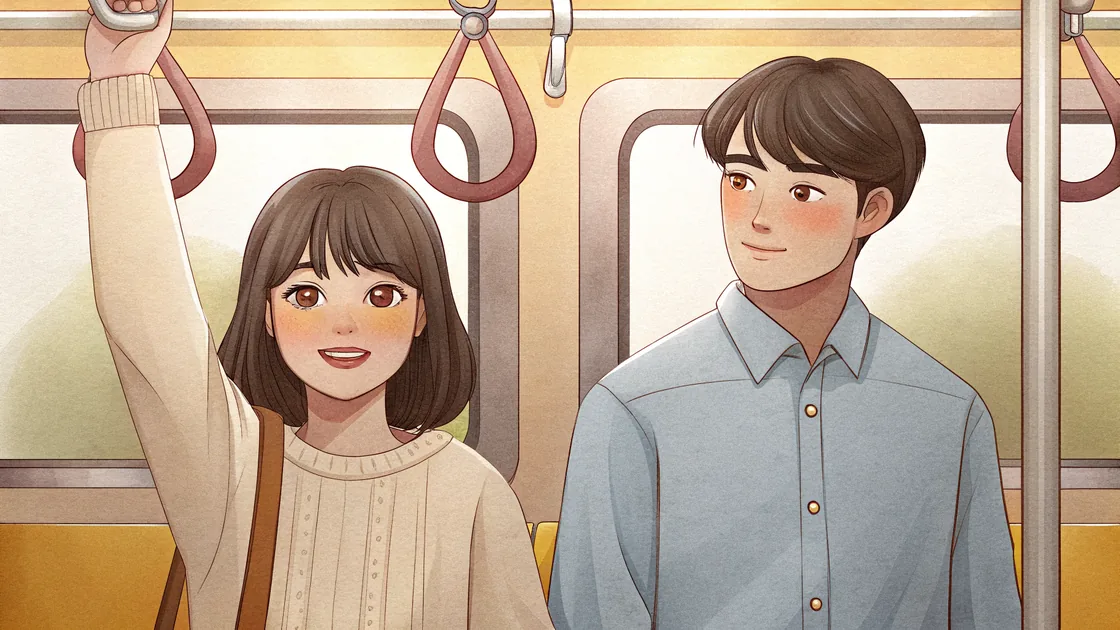 Mina et Joon dans le métro de Séoul