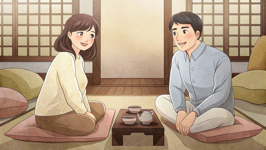 Mina et Joon chez un ami à Séoul
