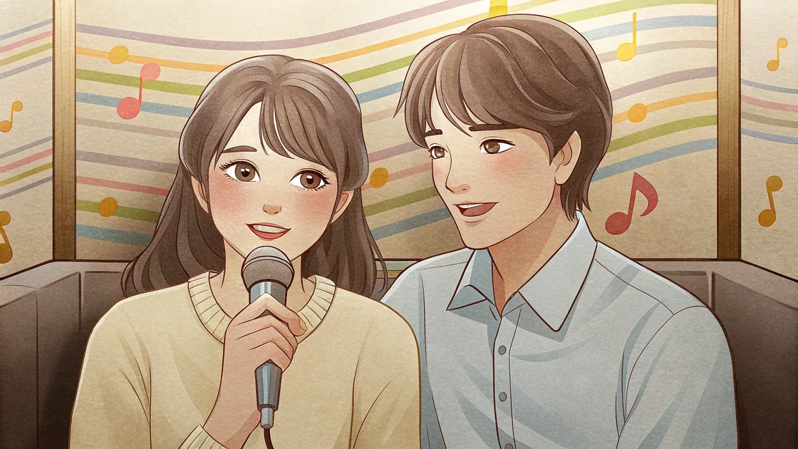 Mina et Joon au noraebang